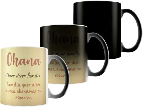 Caneca Mágica personalizada revelando a arte